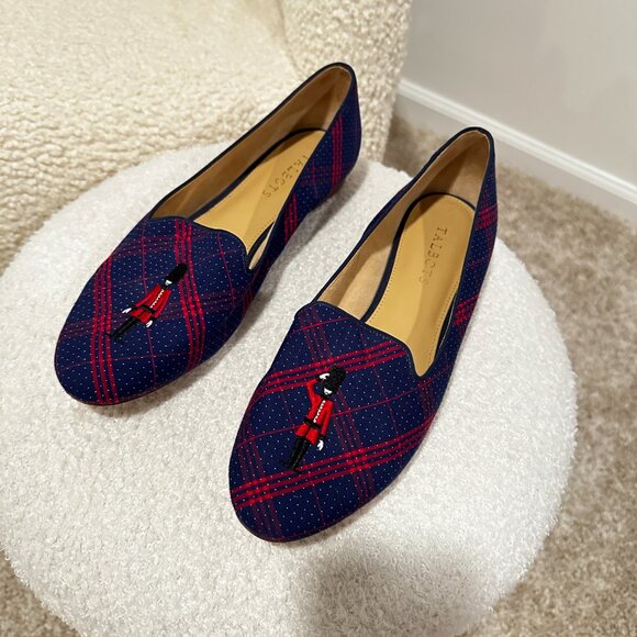 Talbots Tartan British Palace Guard Ryan Loafers 9 - Picture 3 of 7
